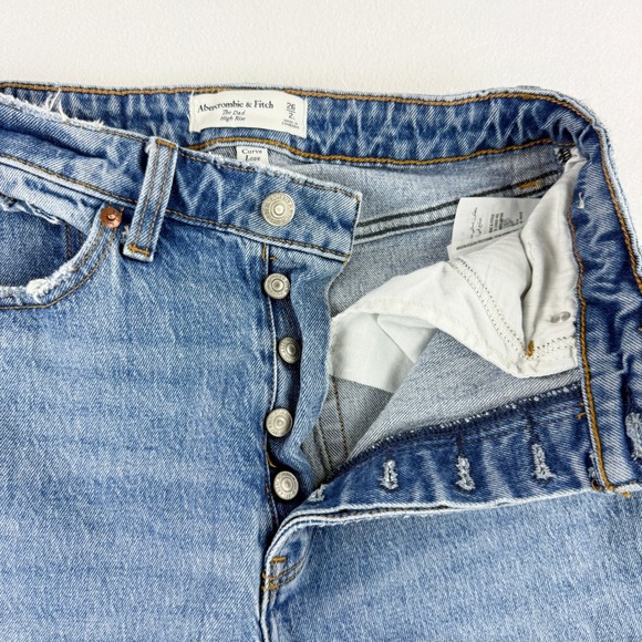 Abercrombie & Fitch Blue Straight Leg Jeans - Picture 3 of 9